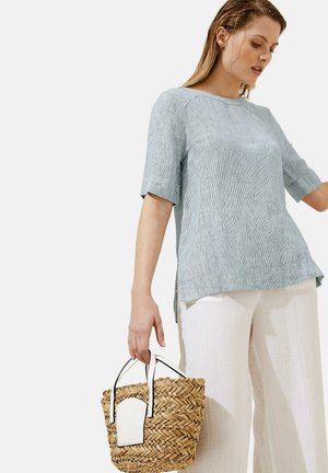 SHORT SLEEVE - Blouse - navy mix