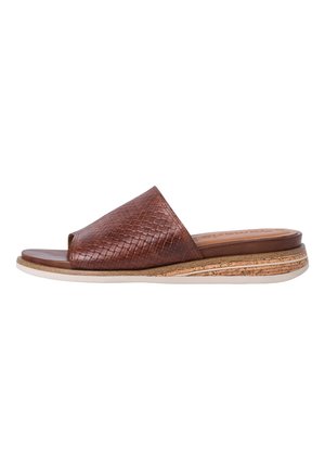 Tamaris Heeled mules - cafe structure