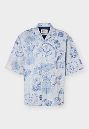 Scotch & Soda, DELFTS BLAUW LOOSE FIT SHORT SLEEVED SHIRT - Πουκάμισο - blue