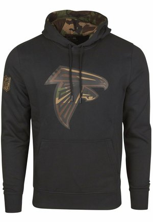 NFL ATLANTA FALCONS - Kapuzenpullover - black wood camo