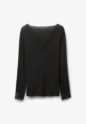 Intimissimi V-NECK ULTRALIGHT - Camiseta de manga larga - black