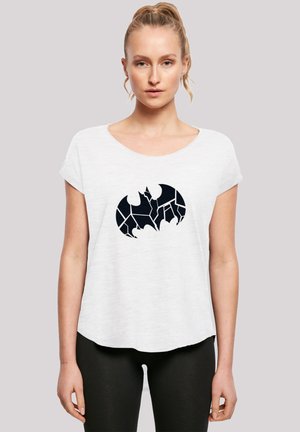 LONG CUT 'DC COMICS BATMAN LOGO SHATTERED' - Print T-shirt - white