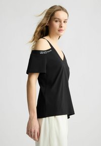 LIU JO T-shirt con stampa - black