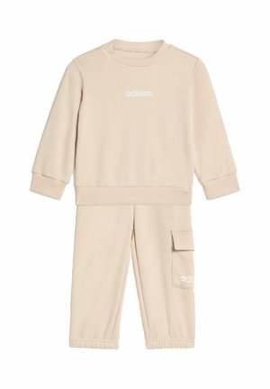 ESSENTIALS JOGGERS SET - Tuta - crystal linen white