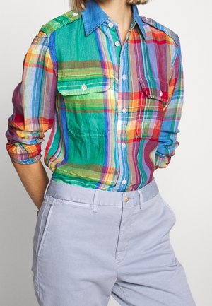 Button-down blouse - orange