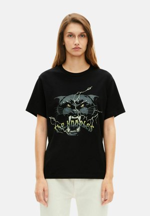 Tričko s potlačou - black washed