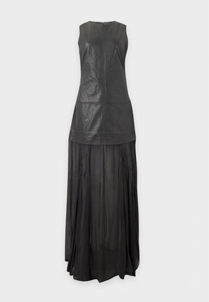 Samsøe Samsøe, SARIMA LEATHER DRESS 16184 - Robe longue - volcanic ash