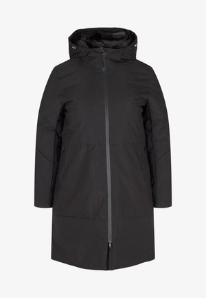 Zizzi WITH ADJUSTABLE WAIST - Abrigo de invierno - black