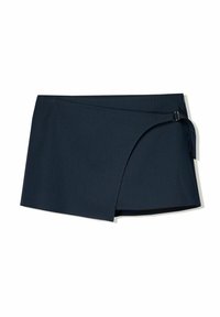 SIDE BUCKLE - Wrap skirt - royal blue
