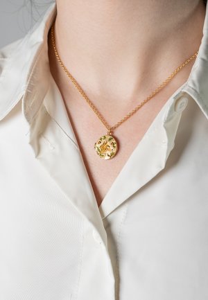 FOX ACORN LOCKET - Necklace - gold coloured green