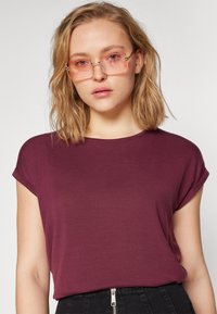 Vero Moda VMAVA PLAIN - Paprasti marškinėliai - port royale