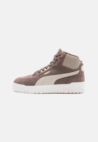 SHUFFLE DOWNTOWN MID WTR UNISEX - Höga sneakers - flat bronze/desert dust/gold