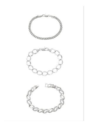 SET - Armband - silver-coloured