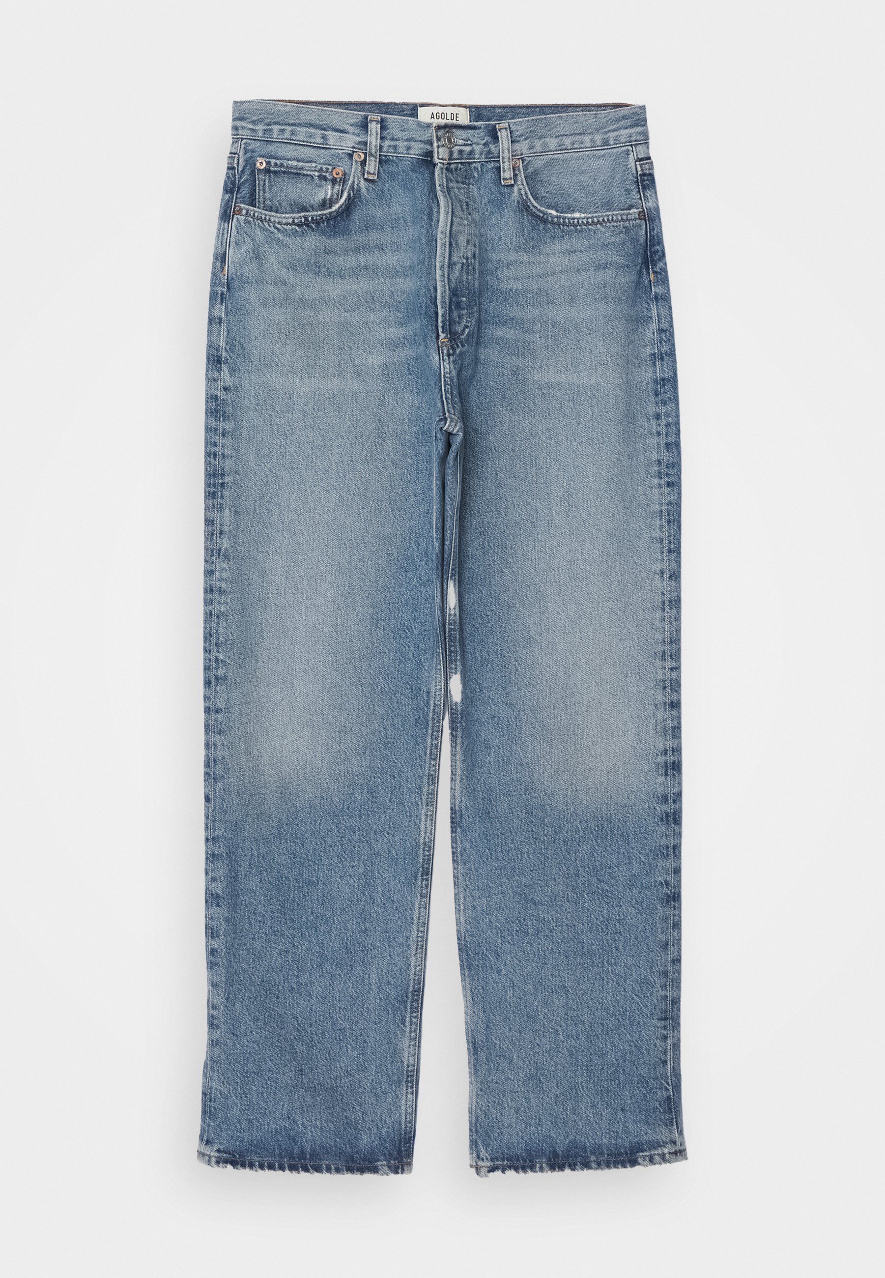 デニム・ジーパン AGOLDE SS24 \"Fran Low Slung\" jeans (A9157B-1206FORCE) AGOLDE Fran low-rise straight-leg Jeans | Blue | FARFETCH PL
