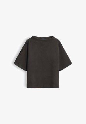someday., RELAXED FIT RIBBED TEXTURE - T-shirt basic - midnight olive