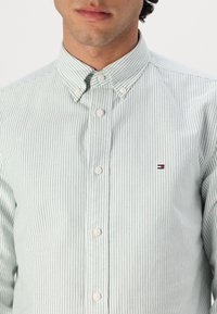 Tommy Hilfiger HERITAGE STRIPE SHIRT - Shirt - nouveau green/white