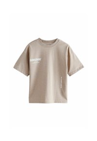 Next REGULAR FIT SHORT SLEEVE - Print T-shirt - stone