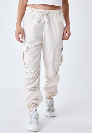COLD HEARTS - Pantaloni cargo - craie