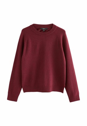 TALL FIT - SUPER SOFT CREW NECK LONG SLEEVE - Strickpullover - burgundy red