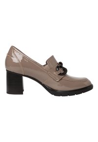 Tamaris COMFORT TROTTEUR - Platform heels - taupe patent