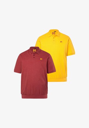 Men Plus, 2ER-PACK - Poloshirt - brick red