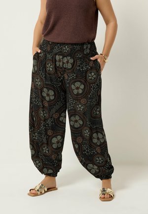Yours Clothing, WOMEN'S SUMMER TROUSERS - Bukser - black