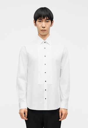 PLEATED TUX SLIM FIT FIT SHIRT - Hemd - white