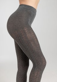 s.Oliver ORIGINALS CABLE STITCH - Strumpfhose - dark grey melange
