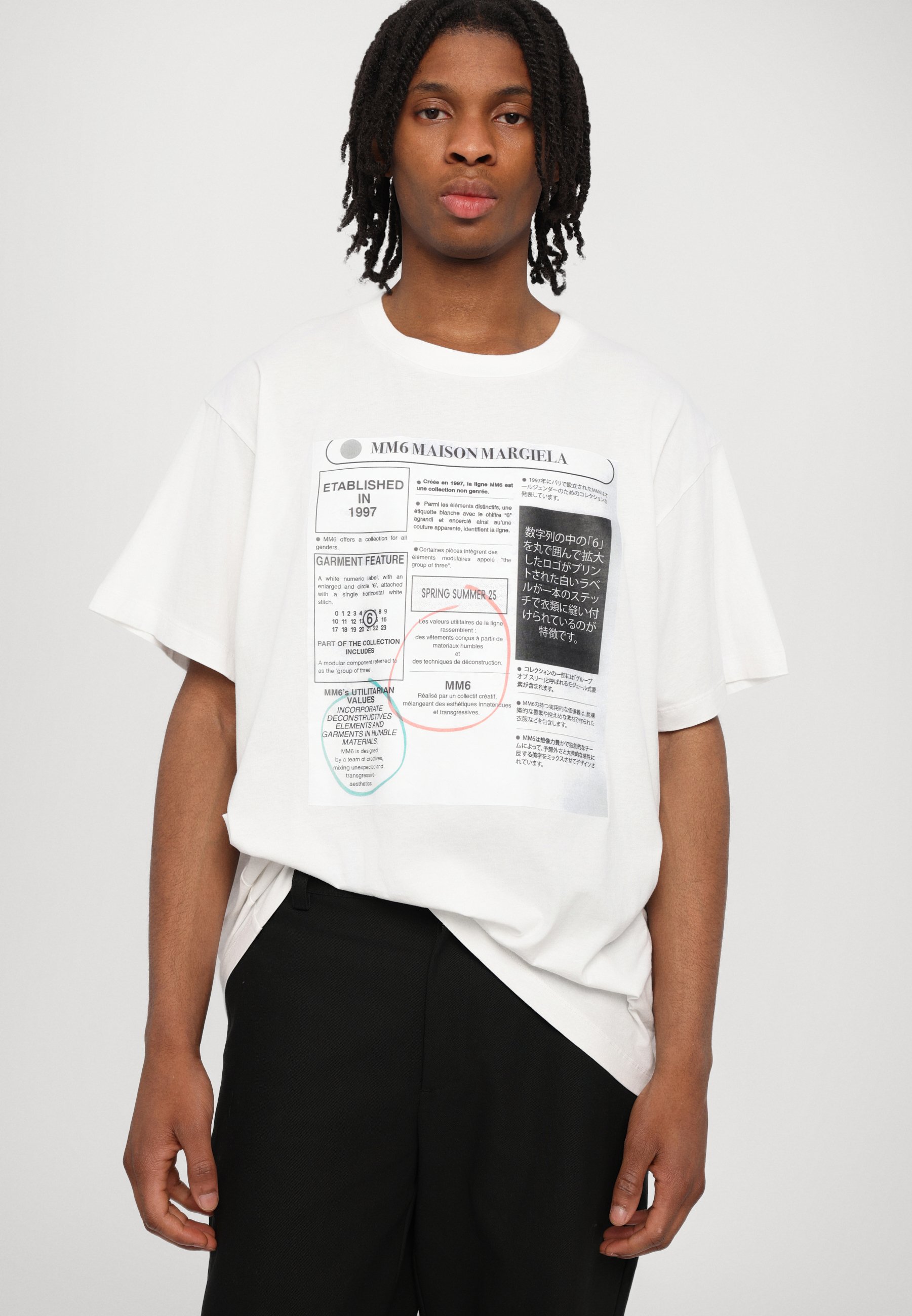 MM6 Maison Margiela Print T-shirt - off white/off-white - Zalando