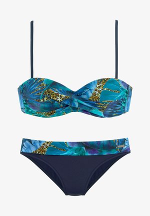 LASCANA, 2 SET - Bikini - blau-bedruckt