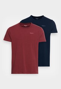ORIGINAL 2 PACK  - Tricou basic - navy/bordeaux