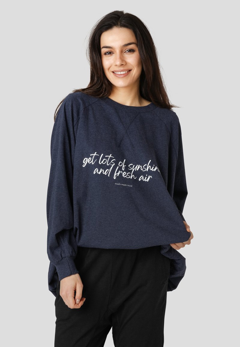 Damen Sweatshirts | moshi moshi mind Sweatshirt navy melange/blau - UR72626 Damen Sweatshirts | moshi moshi mind Sweatshirt navy melange/blau - UR72626
