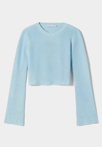 Bershka Stickad tröja - dark blue