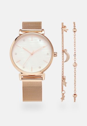 SET - Klocka - rose gold-coloured