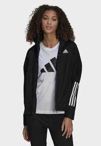 adidas Performance - W BSC 3S R R J - Waterproof jacket - black Thumbnail Image 1