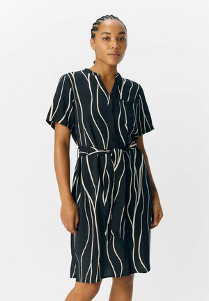 PRINT - Shirt dress - black