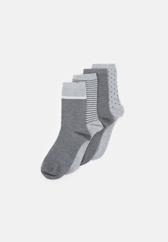 FASHION CREW SOCKS 4 PACK - Calze - grey