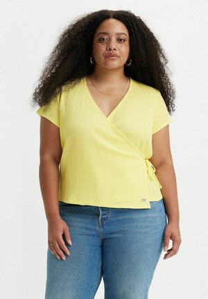 DG POINTELLE WRAP - Blusa - powdered yellow