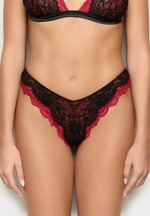 ROMANTIC - G-strenge - black-ruby floral