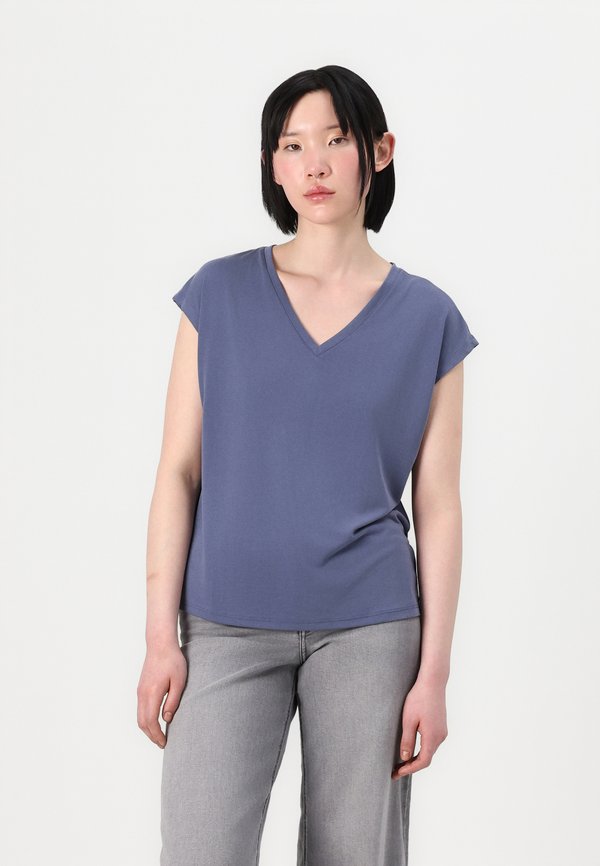 VIMODALA V NECK - Basic T-shirt - vintage indigo