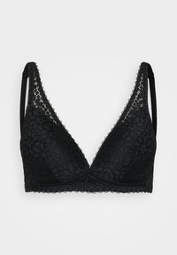 DAILY TRIANGLE BRA - Liemenėlė su trikampio formos kaušeliais - black