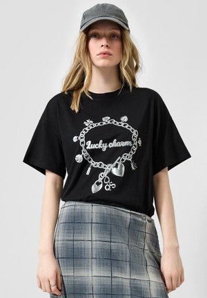 QS, T-SHIRT - T-Shirt print - schwarz