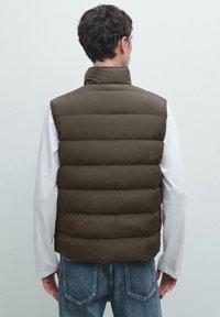 Massimo Dutti PUFFER  - Weste - dark brown