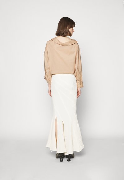 A.W.A.K.E. MODE TWISTED SKIRT - Μάξι φούστα - ivory
