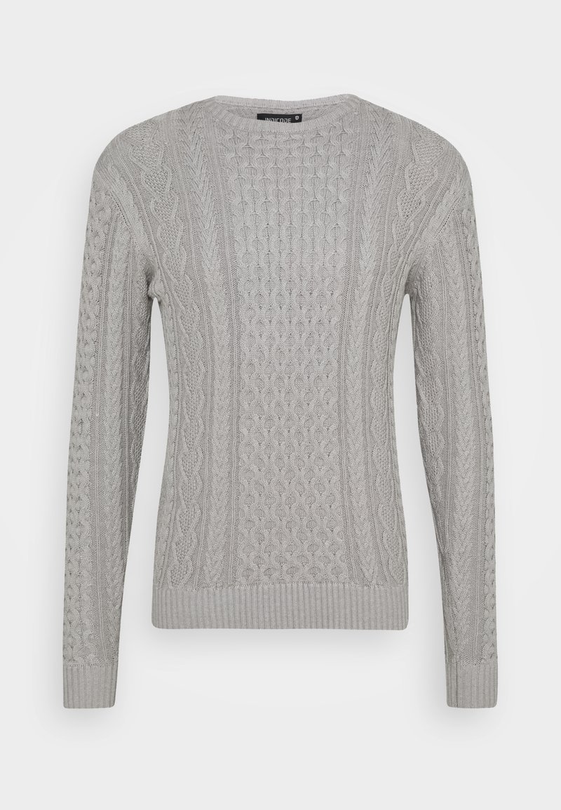 INDICODE JEANS Trui lichtgrijs gemêleerd