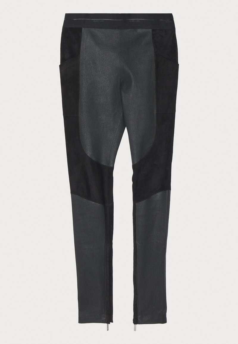 Helmut Lang Leren broek zwart