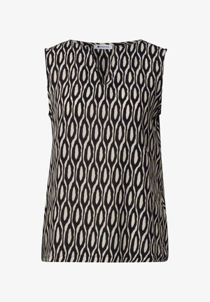 Street One, TOP WITH TEXTURED MIX AND PRINT - Bluse - clay sand