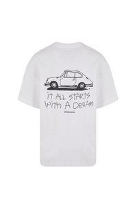 Another Cotton Lab IT ALL STARTS WITH A DREAM OVERSIZE UNISEX - T-shirts print - white