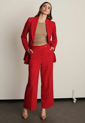 Next ASYMMETRIC WIDE LEG  - Trousers - red
