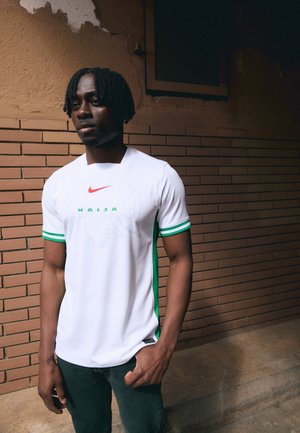 NIGERIA NFF STADIUM HOME - Fußball-Trikot - white/lucky green/challenge red